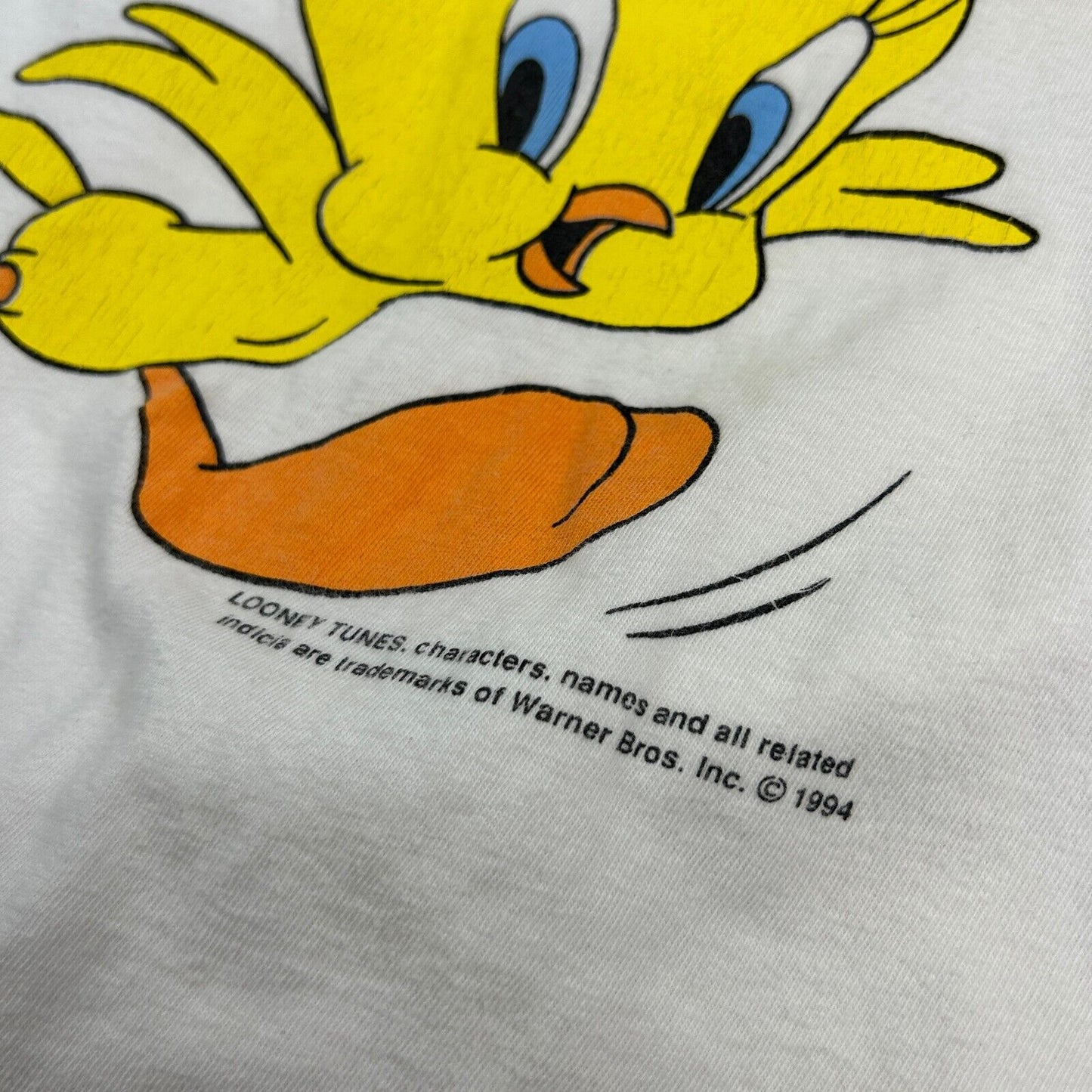 VINTAGE 1994 | Tweety Bird & Sylvester Looney Tunes Cartoon T-Shirt sz XXL Adult