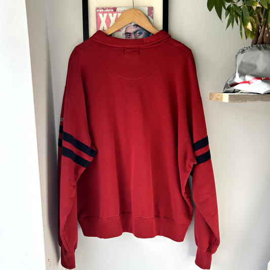 VINTAGE 90s Roots NHL All Star Game Quarter Zip Sweater sz XL Made In Canada