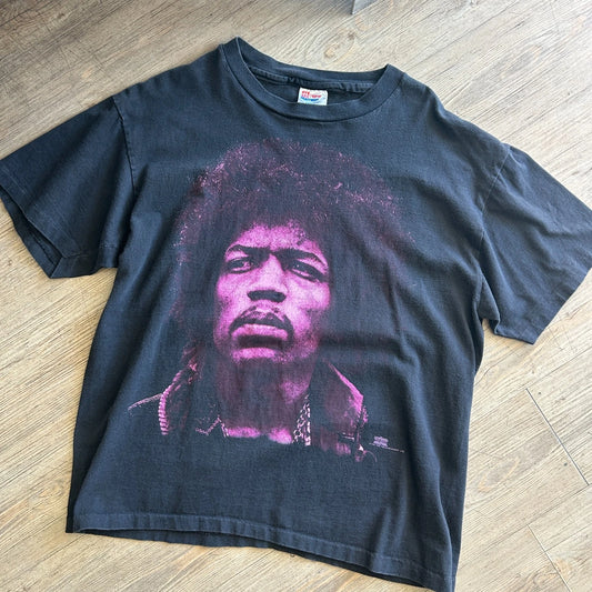 VINTAGE 1994 | Jimi Hendrix Big Portrait Winterland Band T-Shirt sz L