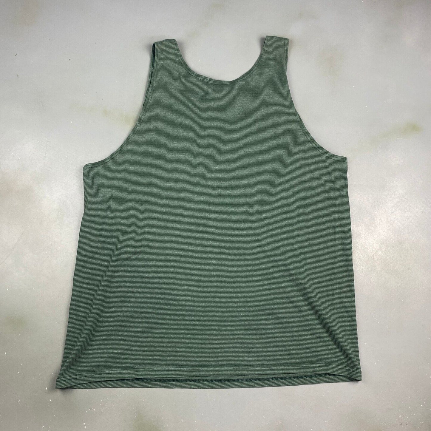 VINTAGE 90s EZ Gear Green Striped Sleeveless Tank T-Shirt sz XL Men Adult