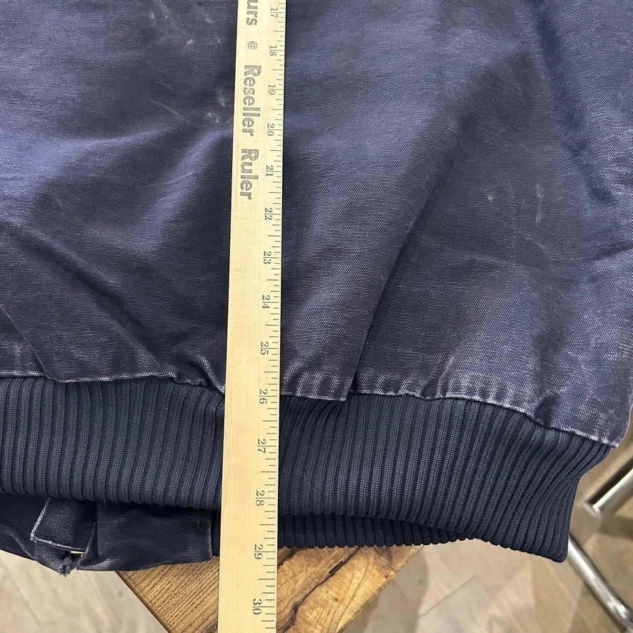 VINTAGE | Carhartt Faded Navy Santa Fe Bomber Jacket sz XL