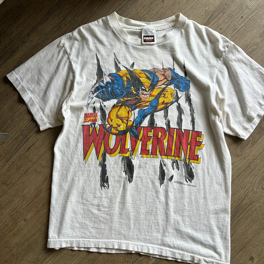 VINTAGE 1995 | Wolverine Classic Heros Marvel Comics T-Shirt sz L