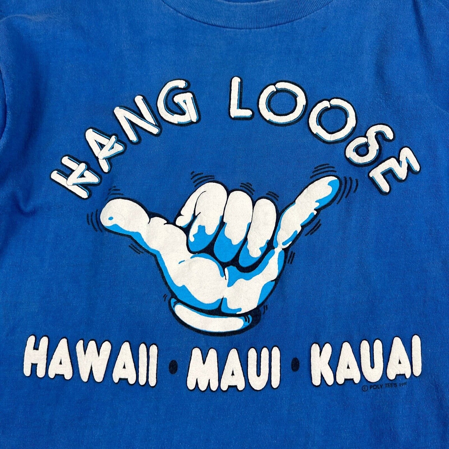 VINTAGE 80s | Hang Loose Hawaii Surfing T-Shirt sz XS-S Men Adult