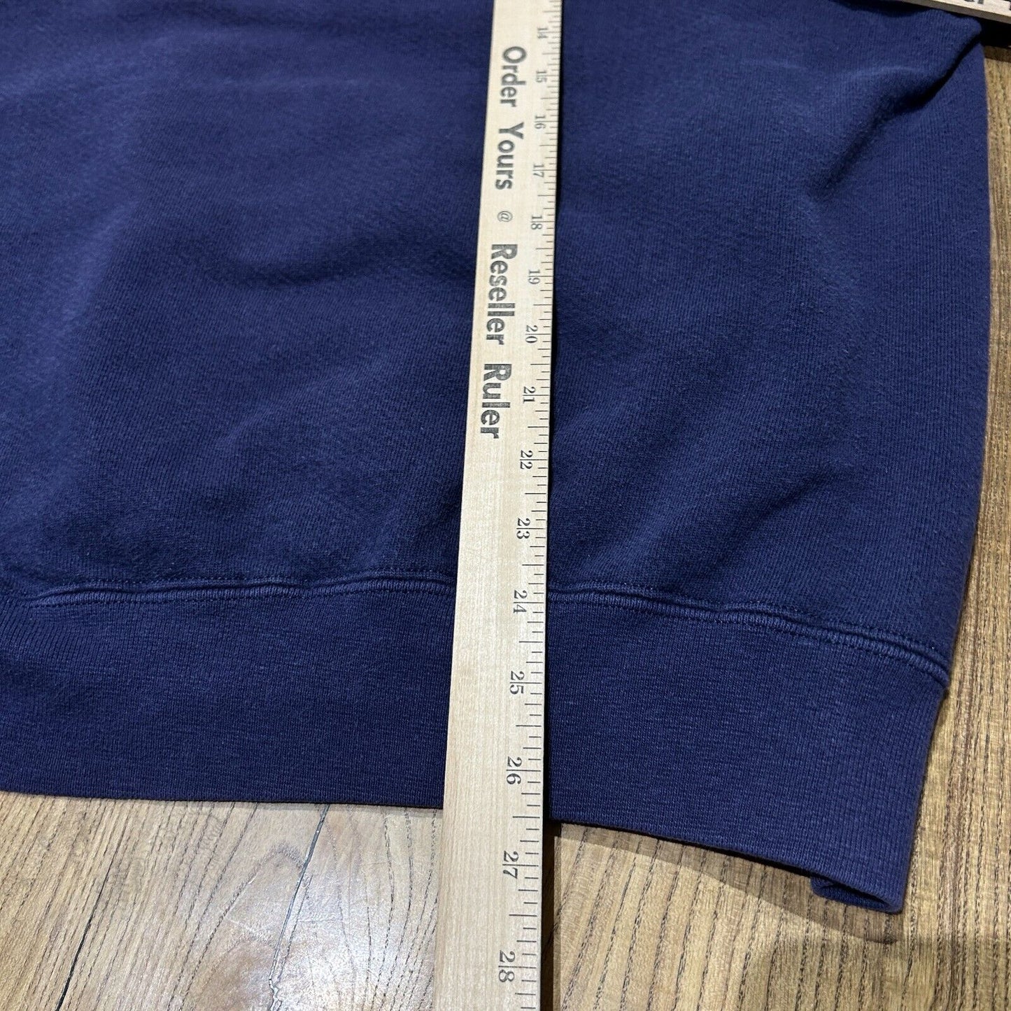 VINTAGE 90s | Russell Athletic Faded Navy Turtle Neck Sweater sz XL