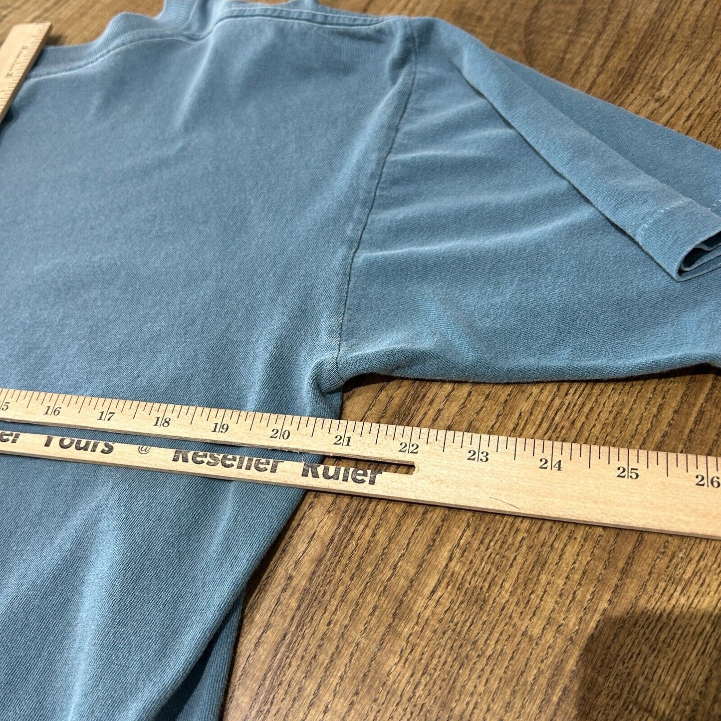 VINTAGE 90s | Nashville Boot Clay Blue Pocket T-Shirt sz M-L