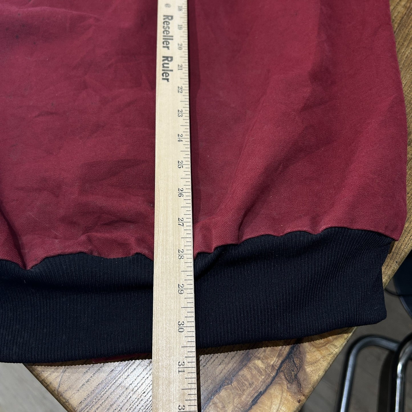 VINTAGE | Carhartt Dark Red Zip Hooded Jacket sz L