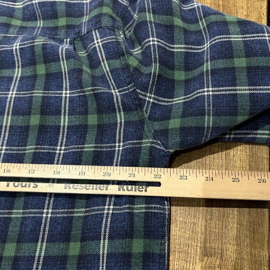 VINTAGE | Plaid Flannel Button Snap Thermal Lined Button Down Shirt sz L