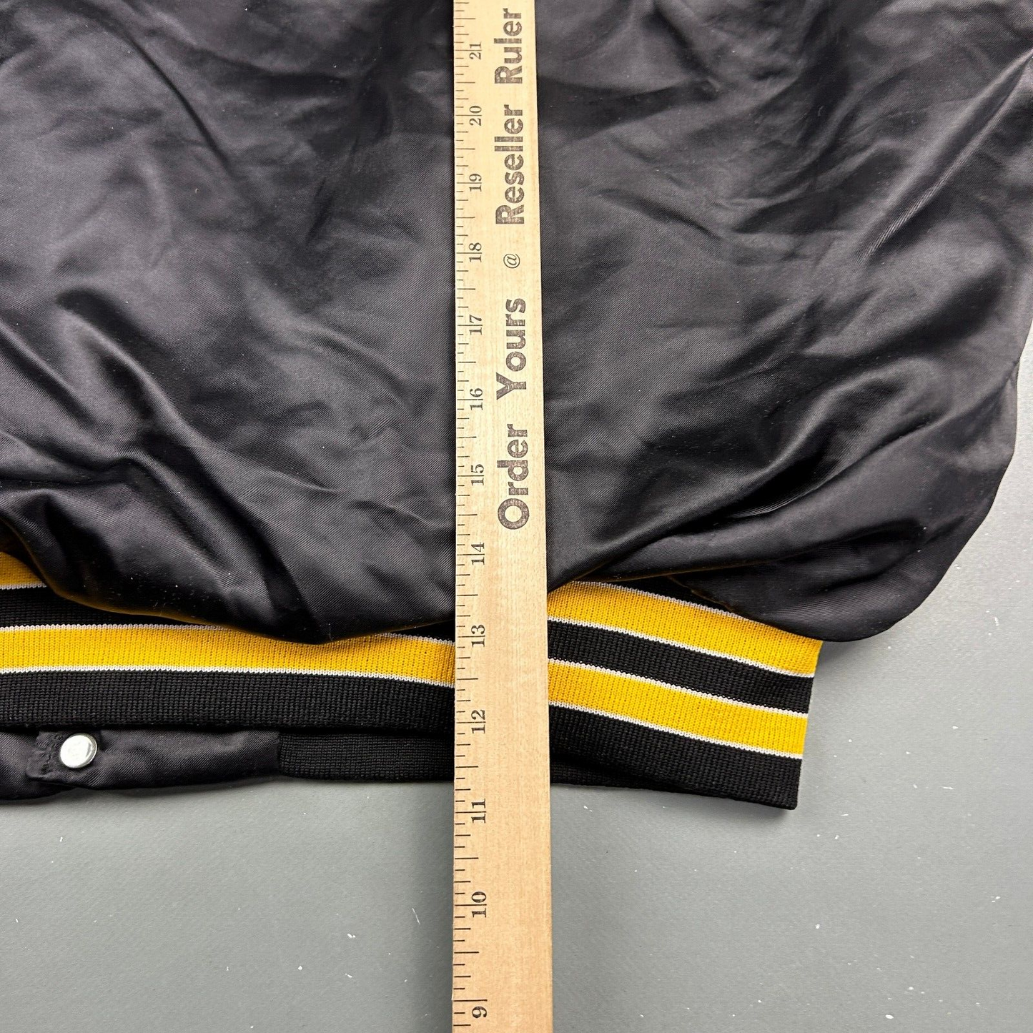 VINTAGE 90s Pittsburgh Penguins Swingster Button Snap Jacket sz XL Adult Men