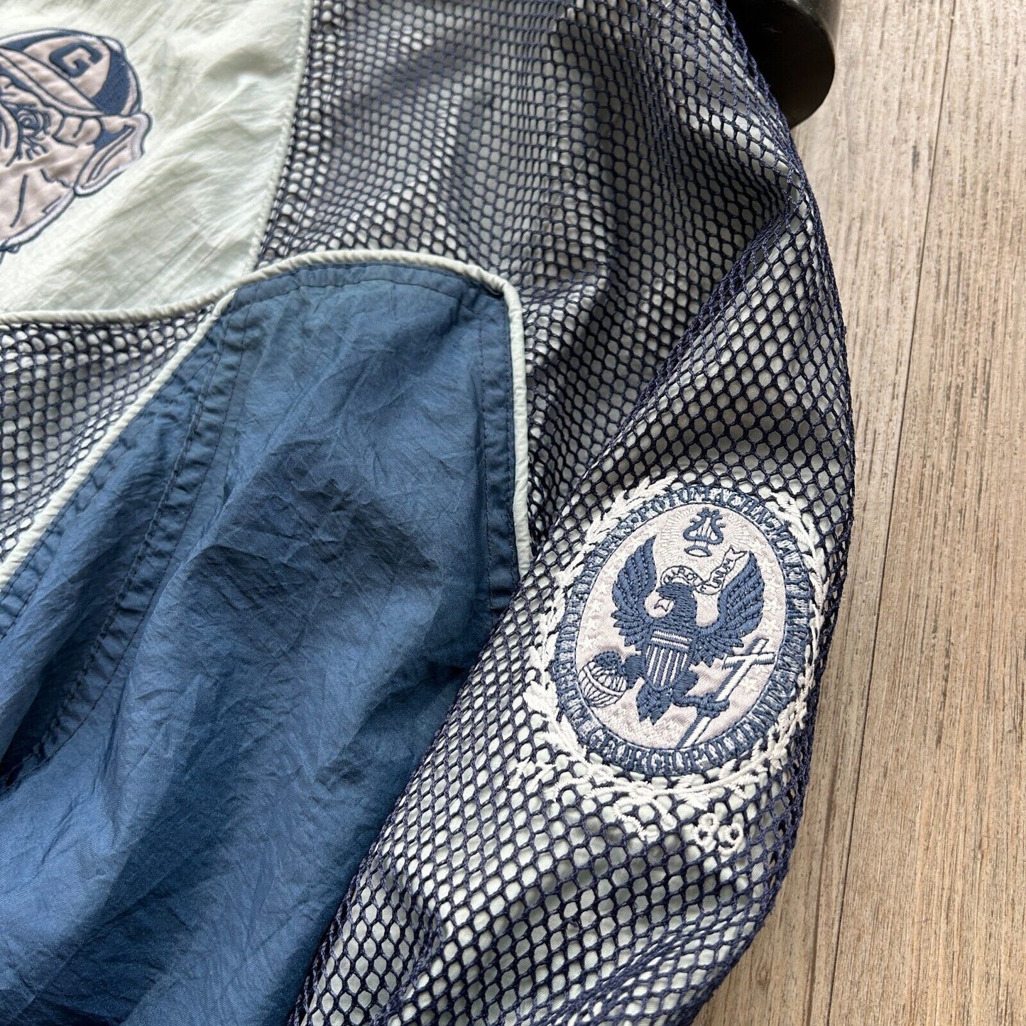 VINTAGE 90s | Georgetown Hoyas Pro Player Mesh Panel Jacket sz L