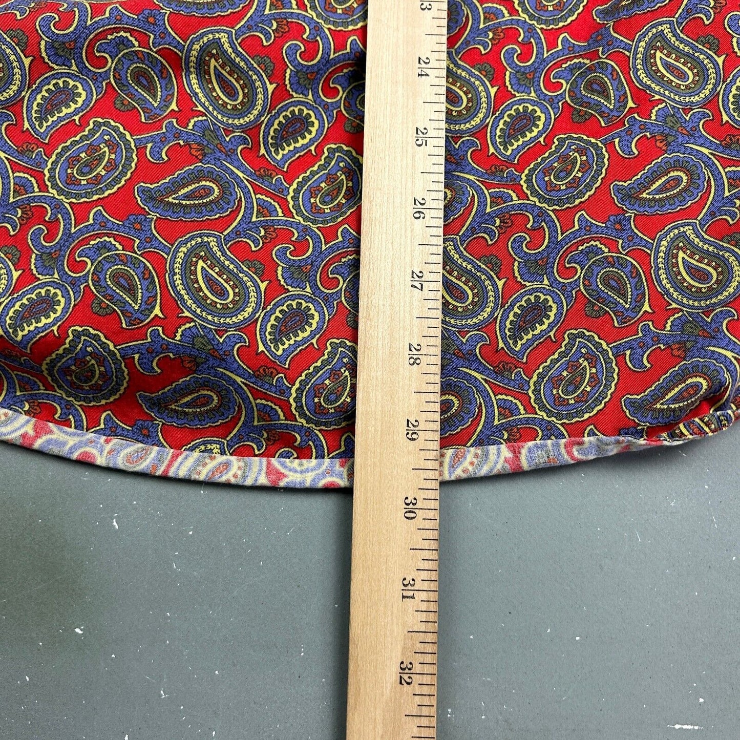 VINTAGE 90s Alan Flusser Cotton Paisley Pattern Button Up Shirt sz Medium Adult