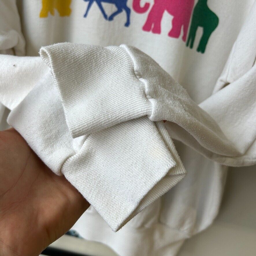 VINTAGE 90s | Metro Toronto Zoo Animals Crewneck Sweater sz S