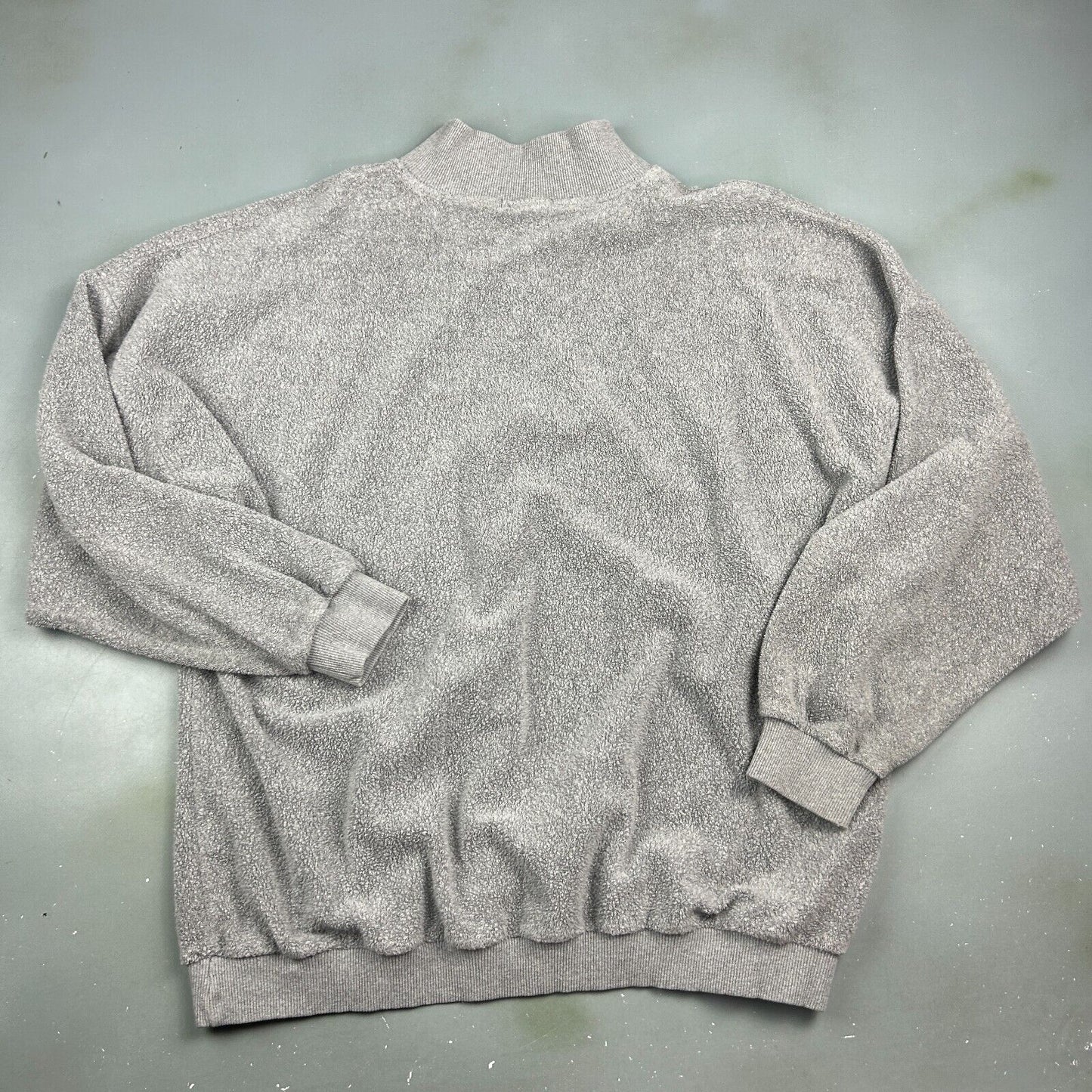 VINTAGE 90s | POLARIS Racing Embroidered 1/4 Zip Fleece Sweater sz XXL Adult