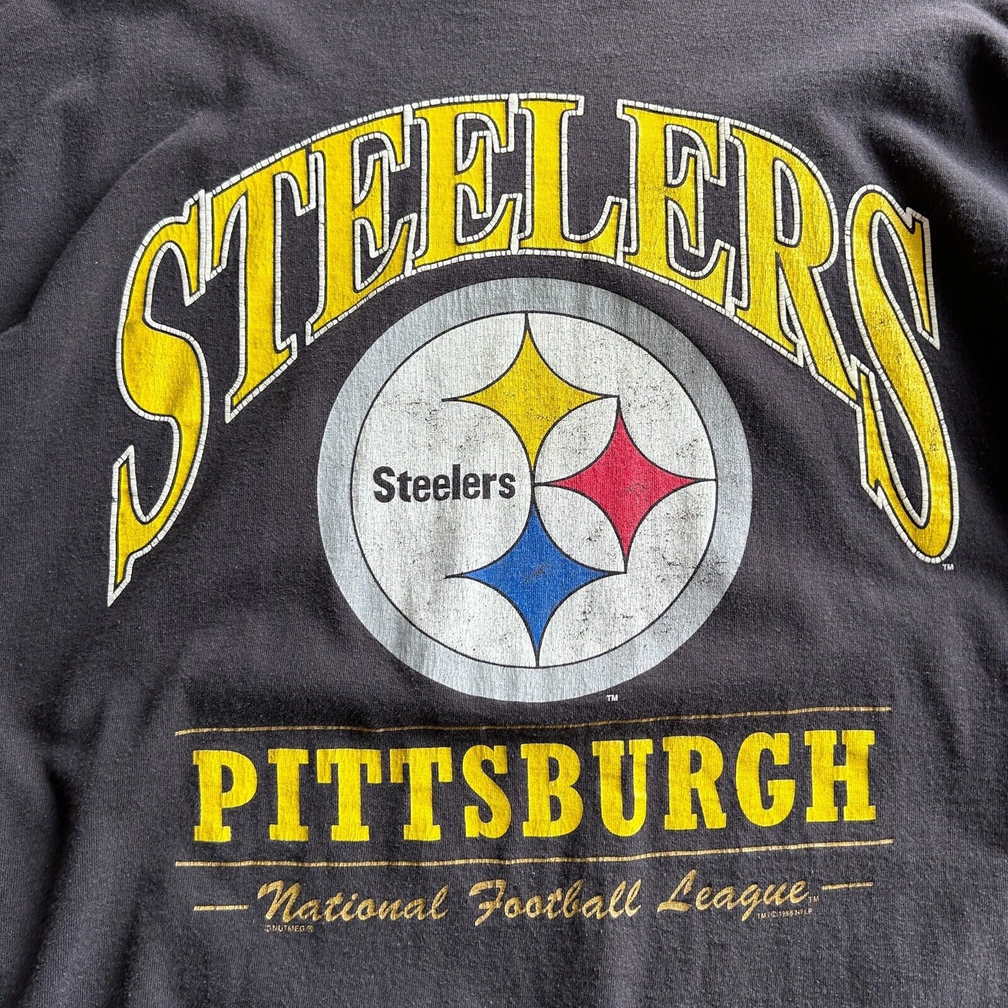 VINTAGE 90s | Pittsburgh Steelers Big Logo NFL Football T-Shirt sz XL