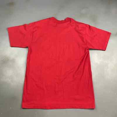 VINTAGE 90s Paramount Communications Company Red T-Shirt sz Large Adult