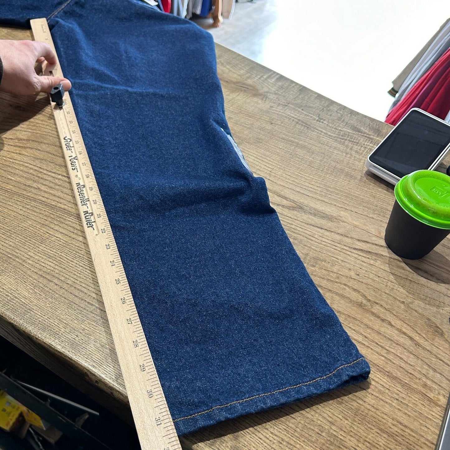 VINTAGE 90s | LEVIS 619 NWT* Dark Blue Jeans Pants sz W36 L32