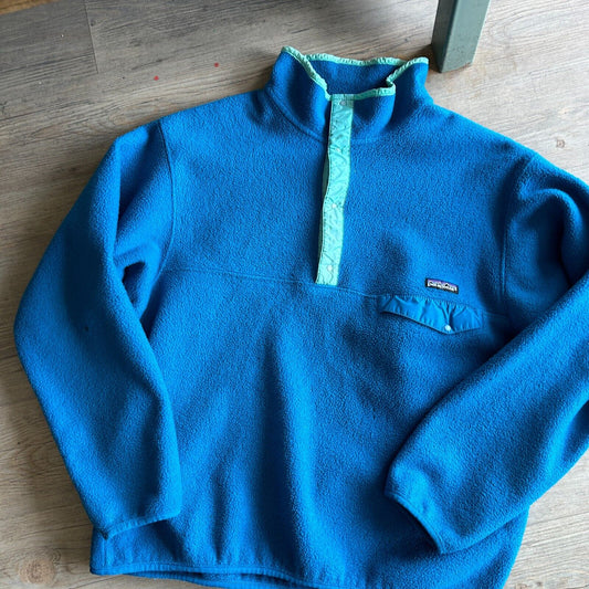 VINTAGE | Patagonia Snap T Blue Fleece Sweater sz XL