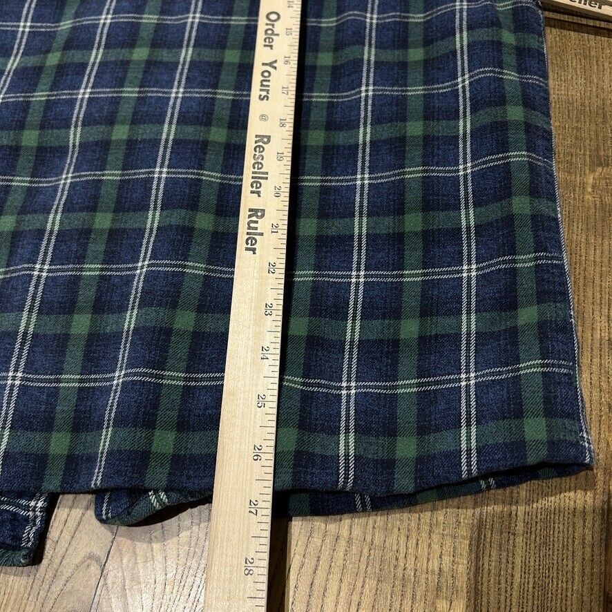 VINTAGE | Plaid Flannel Button Snap Thermal Lined Button Down Shirt sz L