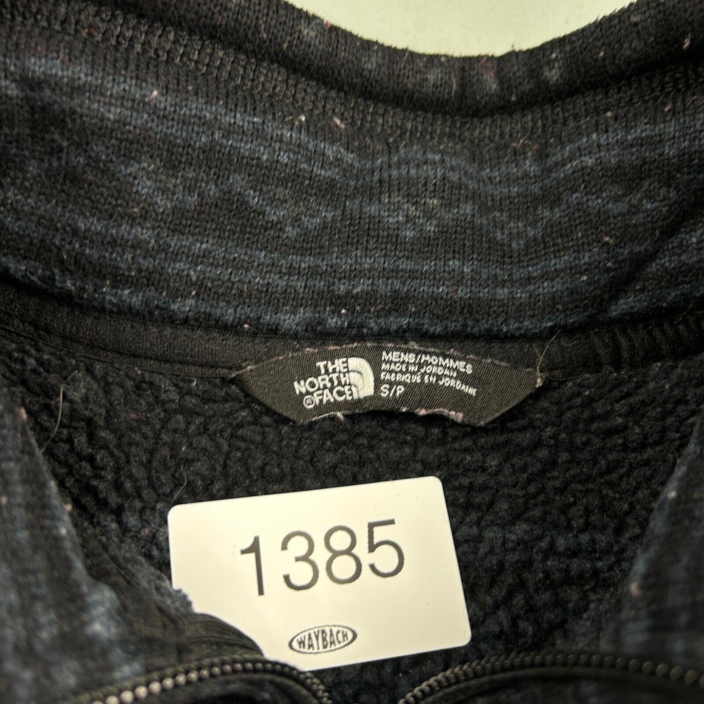 VINTAGE The North Face 1/4 Zip All Over Print Fleece Sweater sz Small Adult