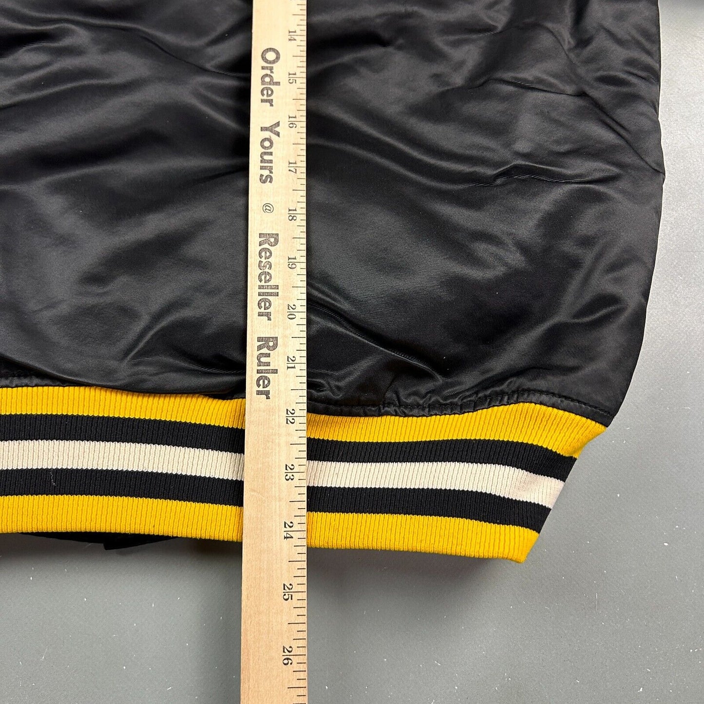 VINTAGE 80s | Pittsburgh Penguins NHL Starter Nylon Bomber Jacket sz L Adult