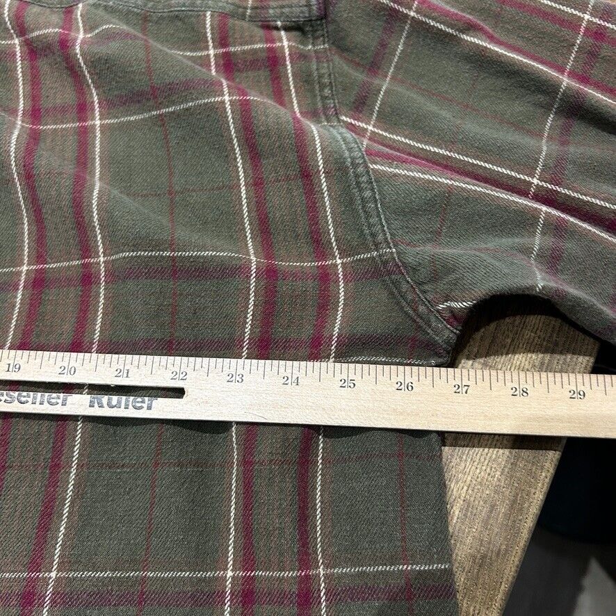 VINTAGE | G.H Bass & Co Earth-tone Plaid Button Down Shirt sz XL
