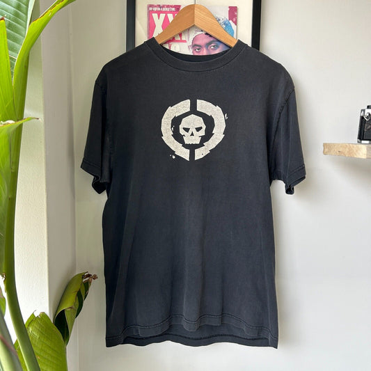 VINTAGE | CIRCA Skateboarding Faded Black Logo T-Shirt sz M Adult