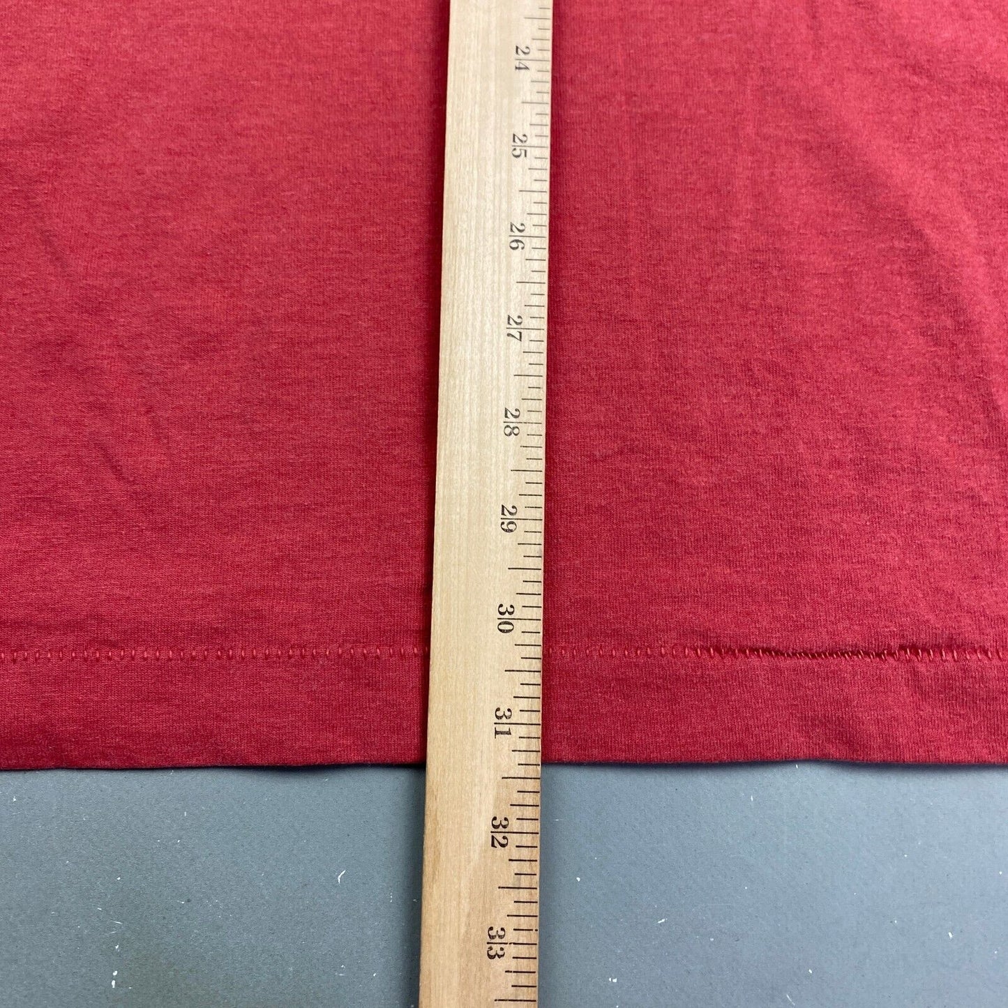 VINTAGE 90s FOTL Faded Red Blank T-Shirt sz XXL Adult