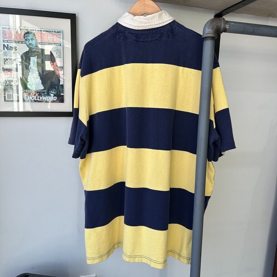 VINTAGE | Ralph Lauren Sm Pony Striped Polo Shirt sz XL