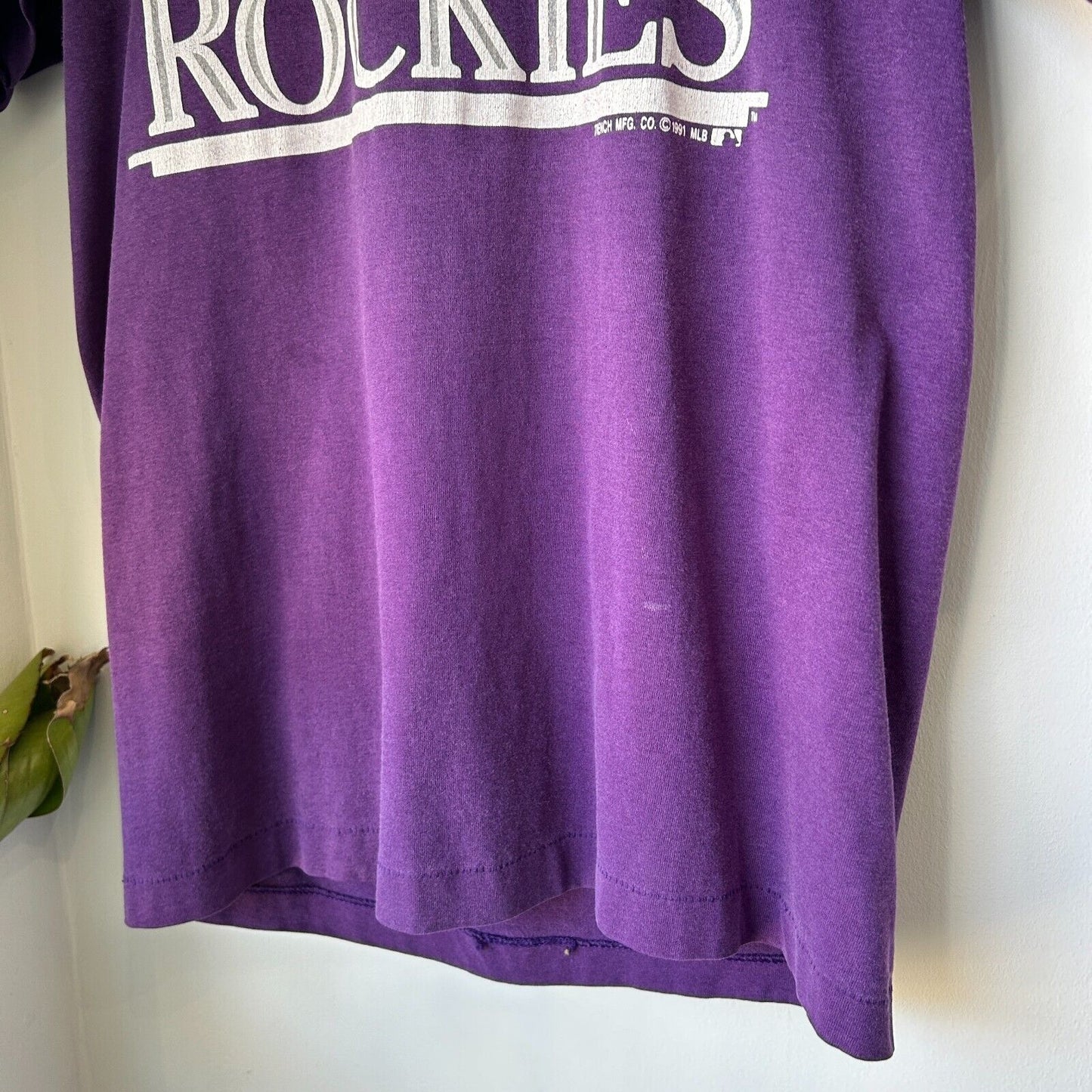 VINTAGE 90s | Colorado Rockies Baseball MLB T-Shirt sz M Adult