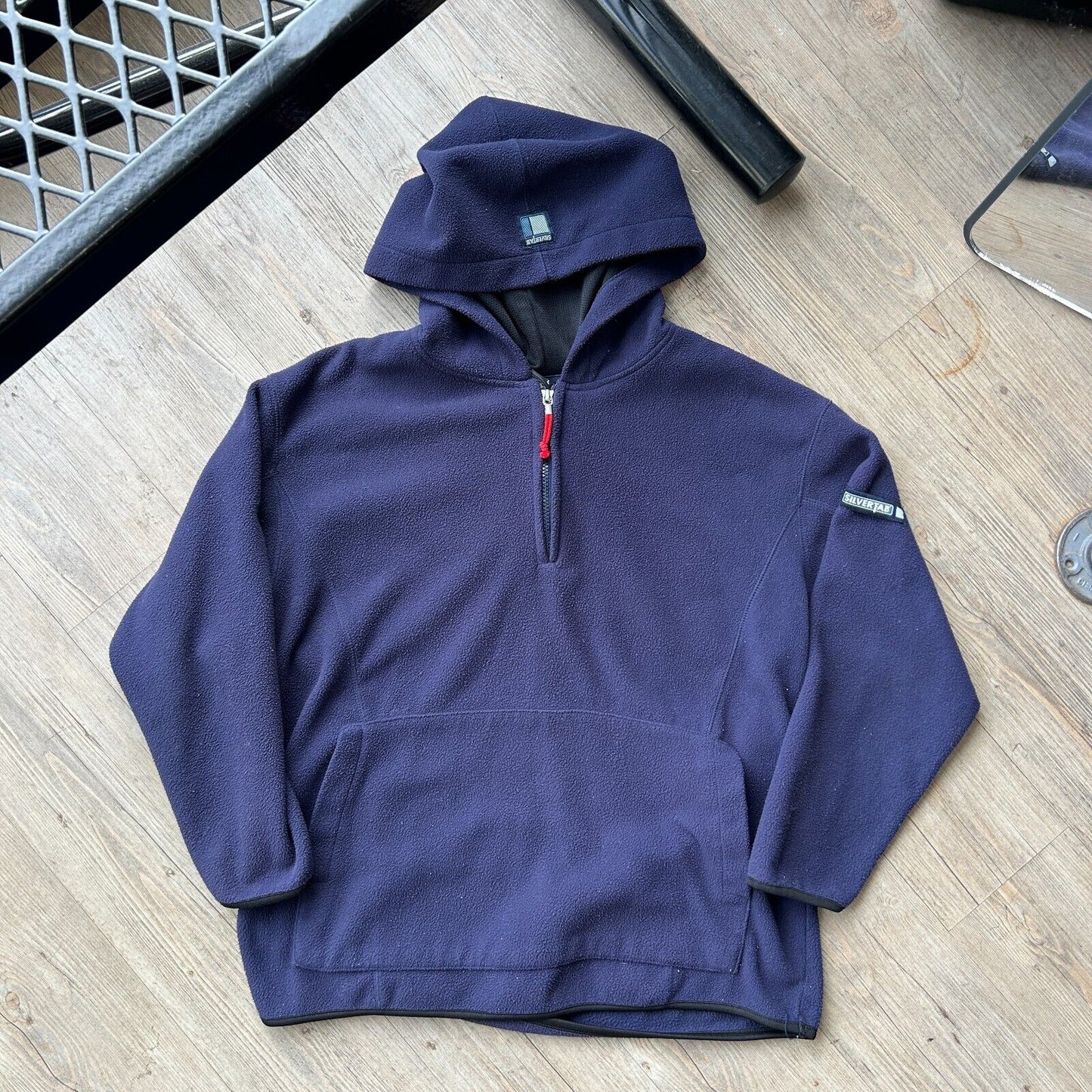 VINTAGE | Levis SilverTab 1/4 Zip Fleece Hoodie Sweater sz S-M