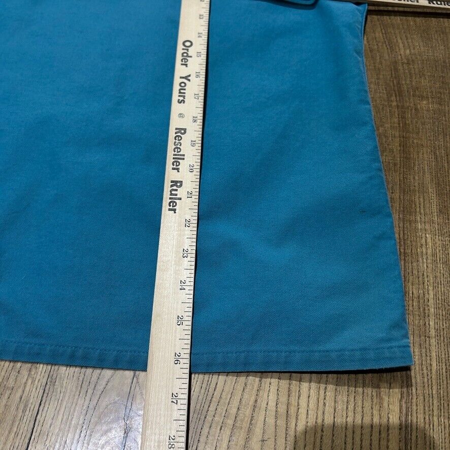 VINTAGE 90s | L.L Bean Chamois Cloth Teal Button Down Shirt sz XS-S