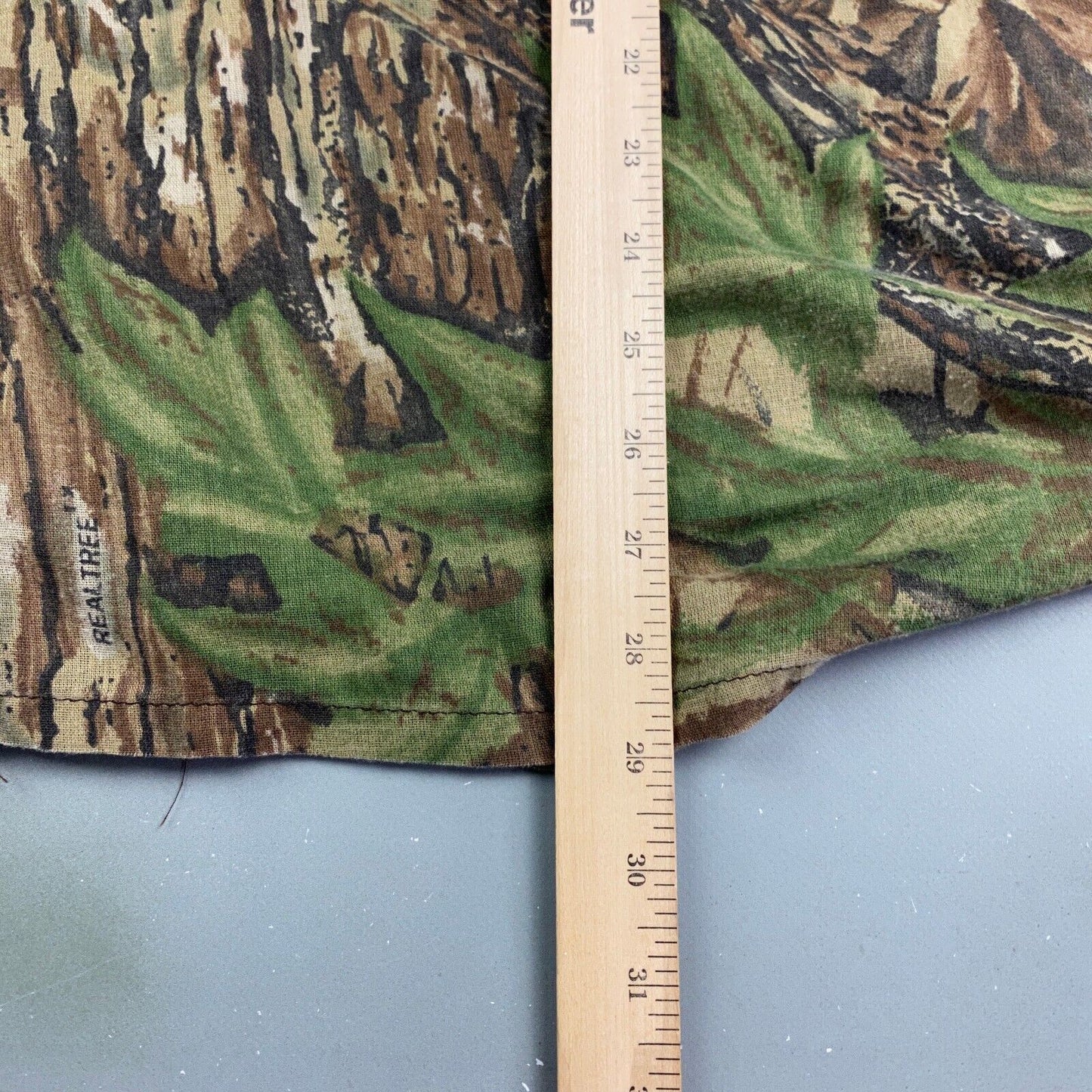 VINTAGE 90s Real Tree Cotton Blend Sheer Zip Up Jacket sz Large Adult