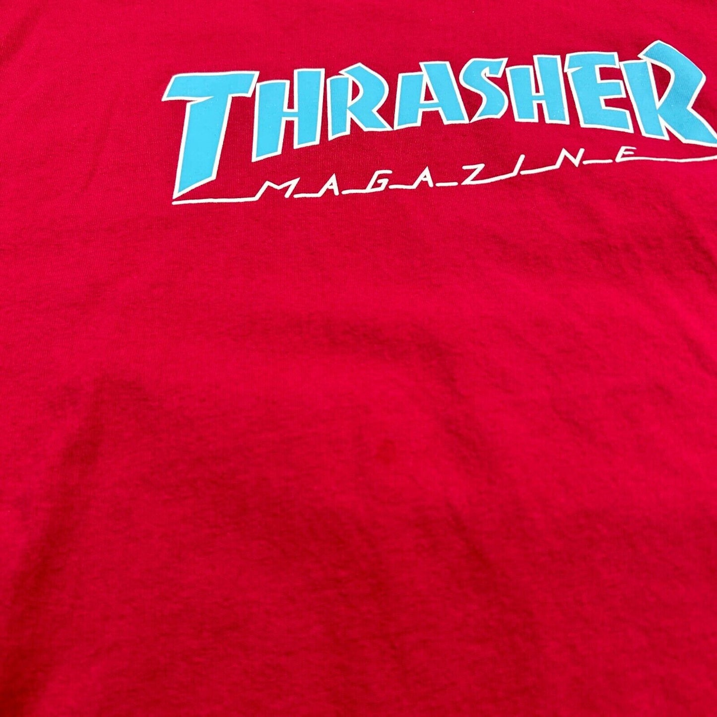 Thrasher Magazine Skateboarding Red T-Shirt sz L Men Adult