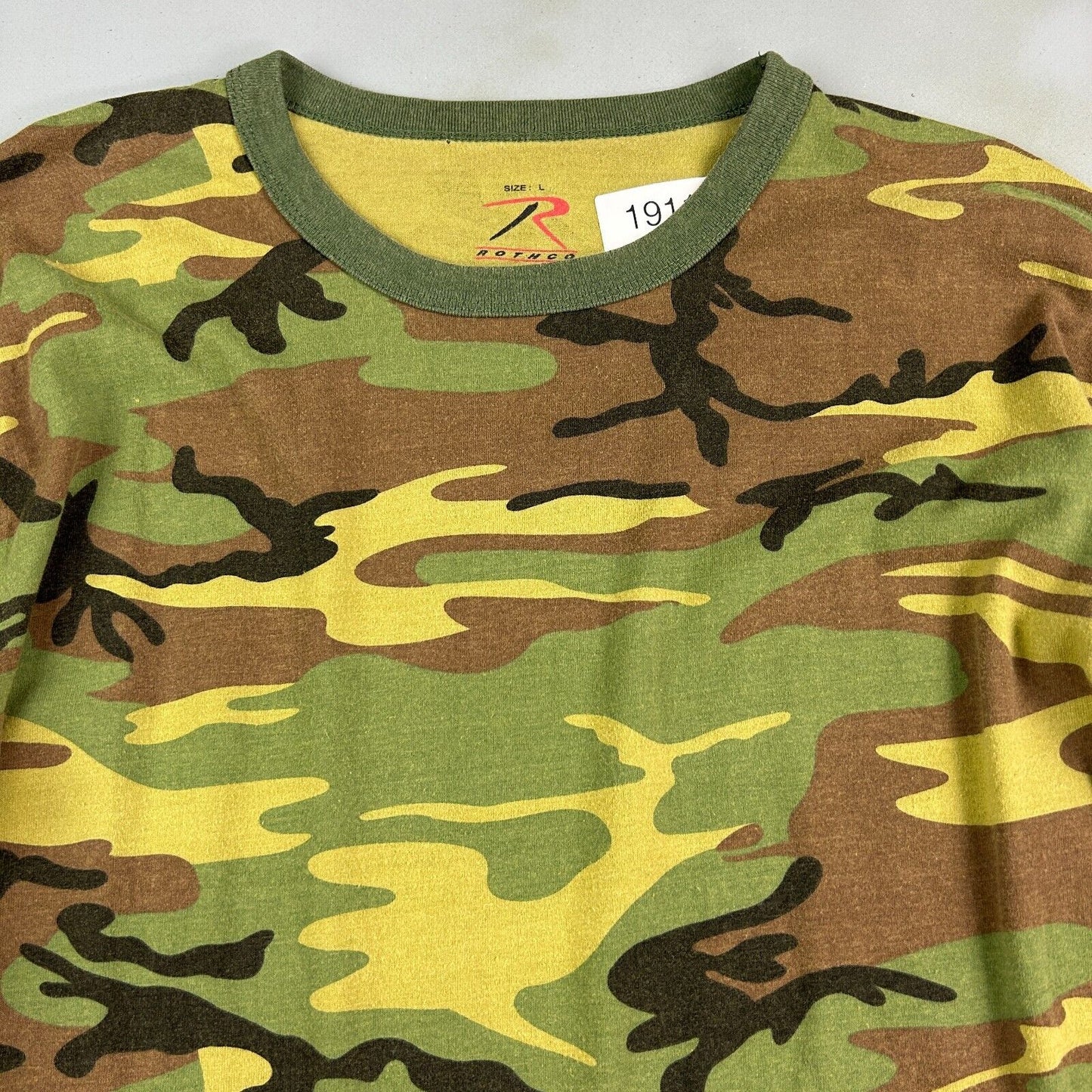 VINTAGE | Military Army Camo Long Sleeve T-Shirt sz M Adult