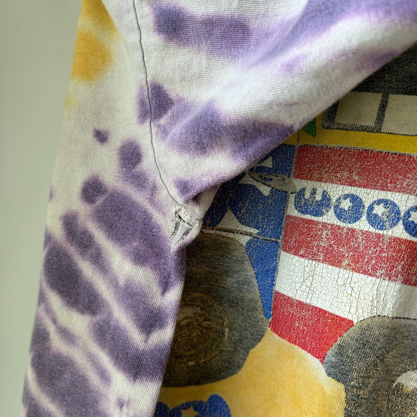 VINTAGE 90s | WOODSTOCK 99 NY Music Festival Tye Dye T-Shirt sz L Adult