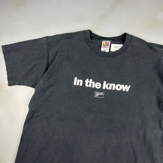 VINTAGE 90s Toronto Life In The Know Black T-Shirt sz XL Adult