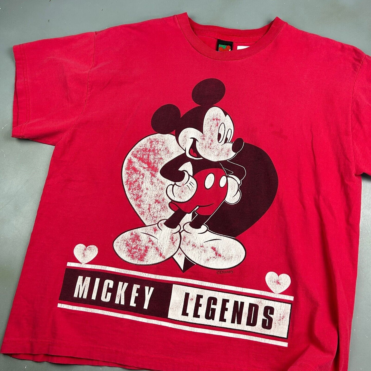 VINTAGE 90s | Mickey Legends Big Cartoon T-Shirt sz XL Men Adult