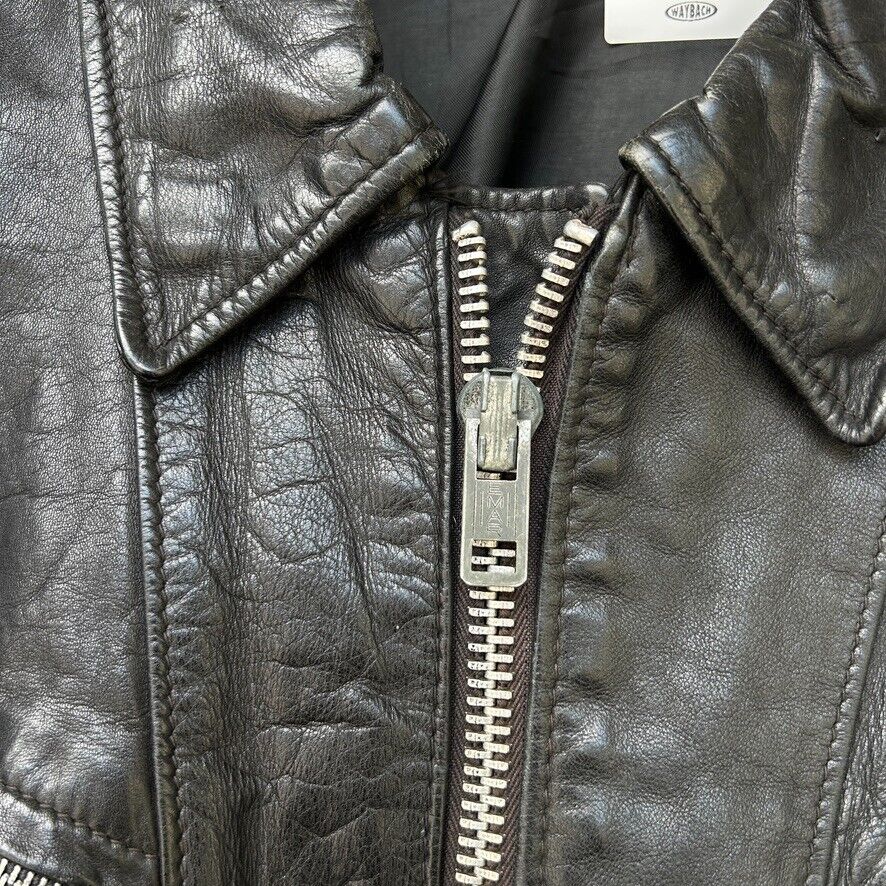 VINTAGE 70s | Schott NYC Motorcycle Leather Jacket sz M 40