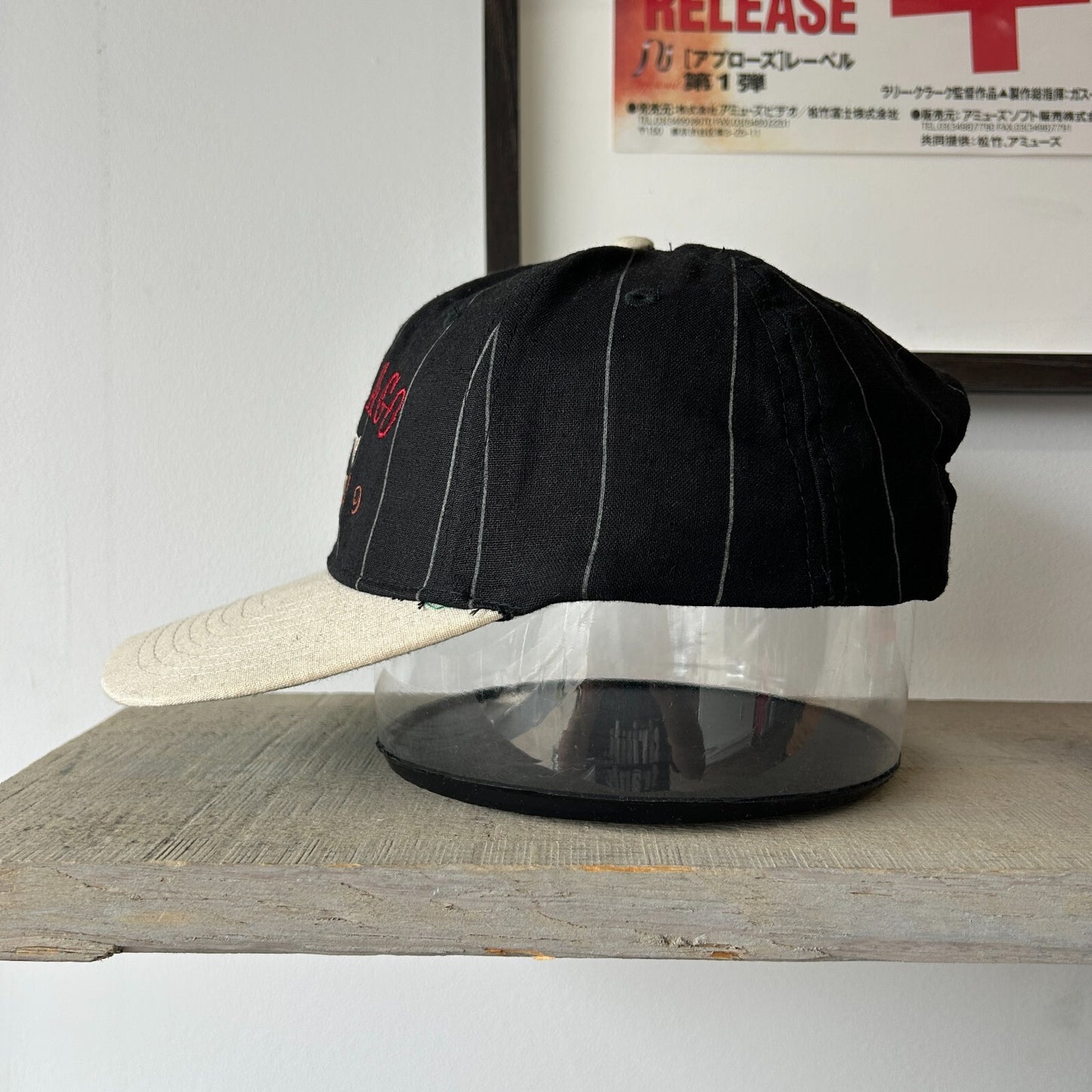 VINTAGE 90s | Chicago White Sox Pin Stripe Snapback Hat sz OS