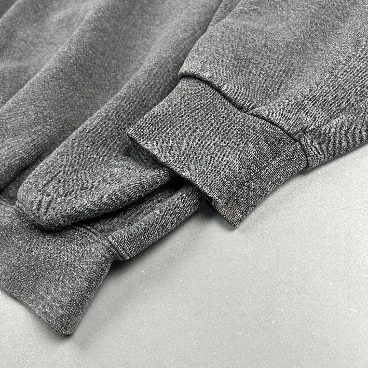 VINTAGE 90s Discus Athletic Faded Dark Grey Blank Crewneck Sweater sz XL Adult