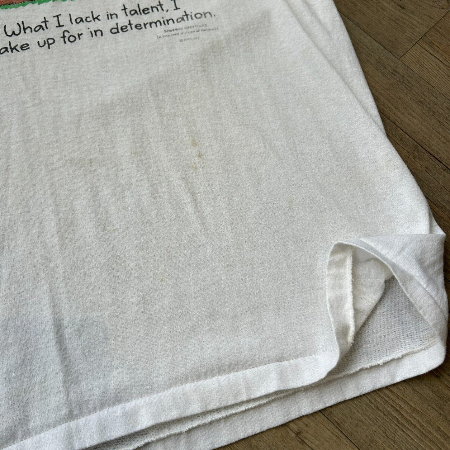 VINTAGE 90s | Golf Illustration White Quote T-Shirt sz L Adult