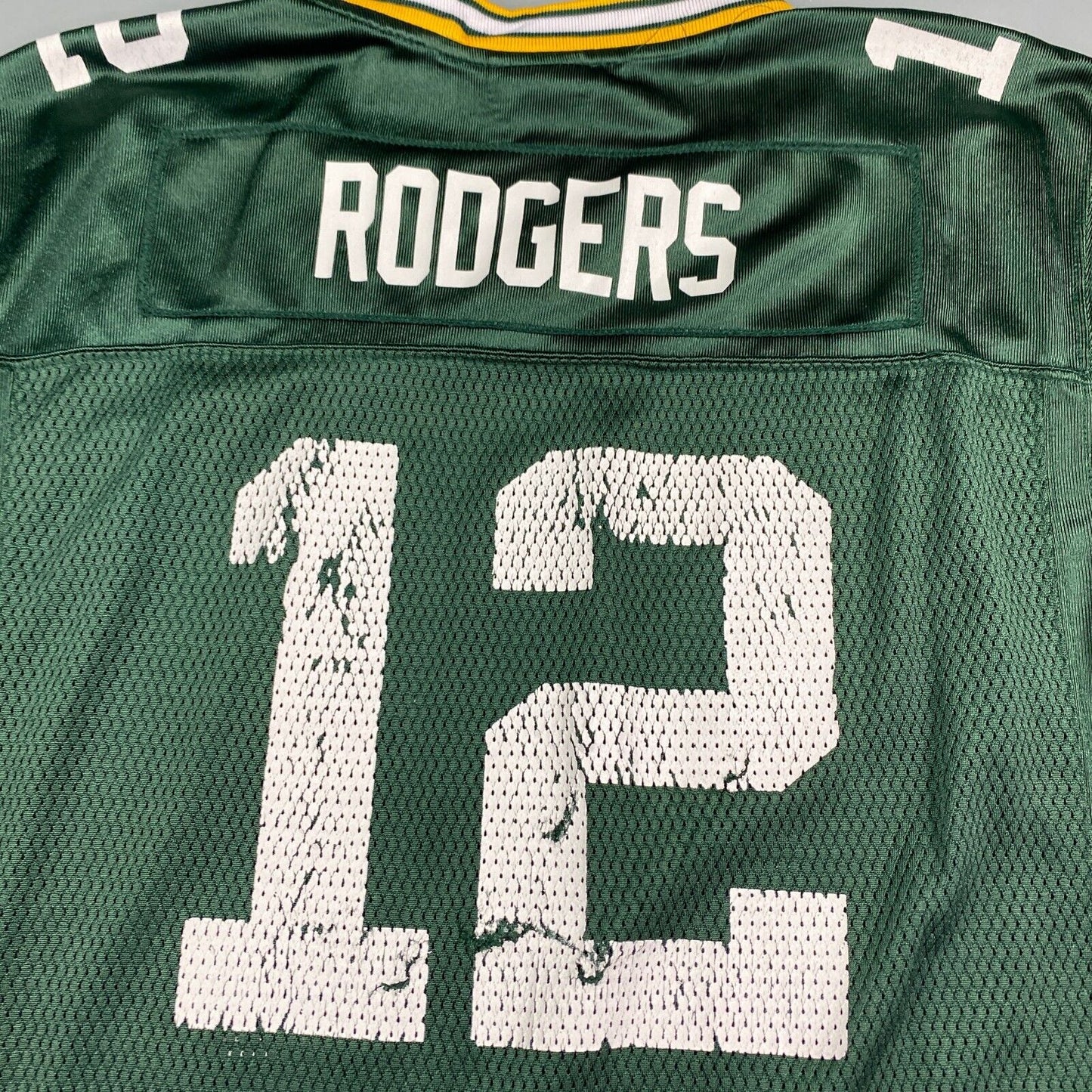 VINTAGE Green Bay Packers #12 Rodgers Football Jersey sz 40 Medium Men Adult