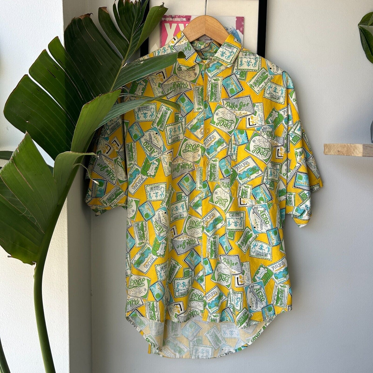 VINTAGE 90s | Dont Stop Short Sleeve Button Down Shirt sz M