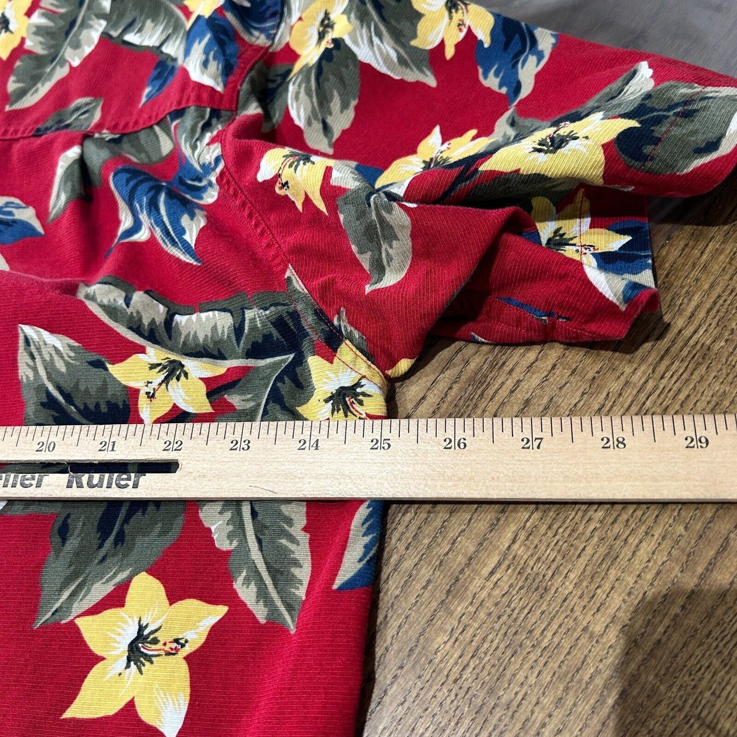 VINTAGE | Chaps RL Hawaiian Short Sleeve Button Down Shirt sz L-XL