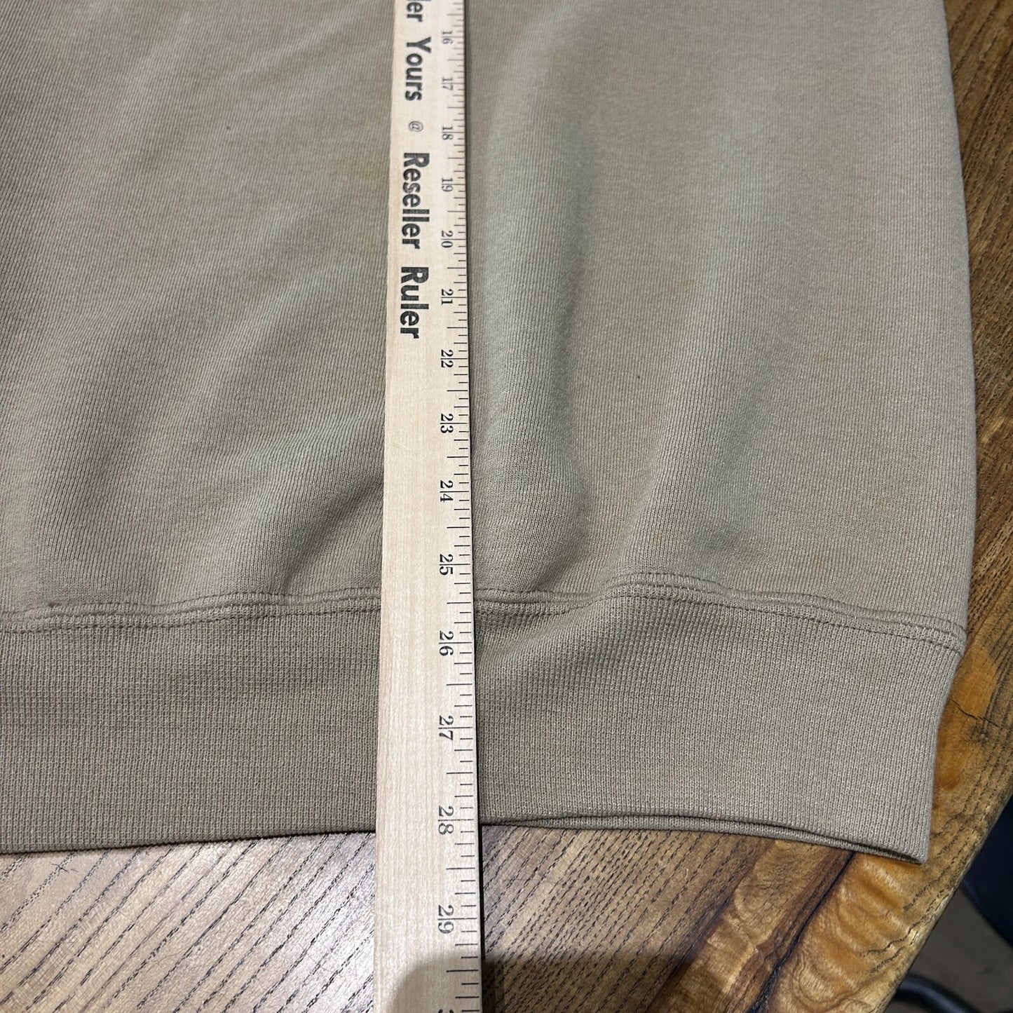 VINTAGE 90s | Russell Athletic Faded Tan Crew Sweater Made in USA sz XL