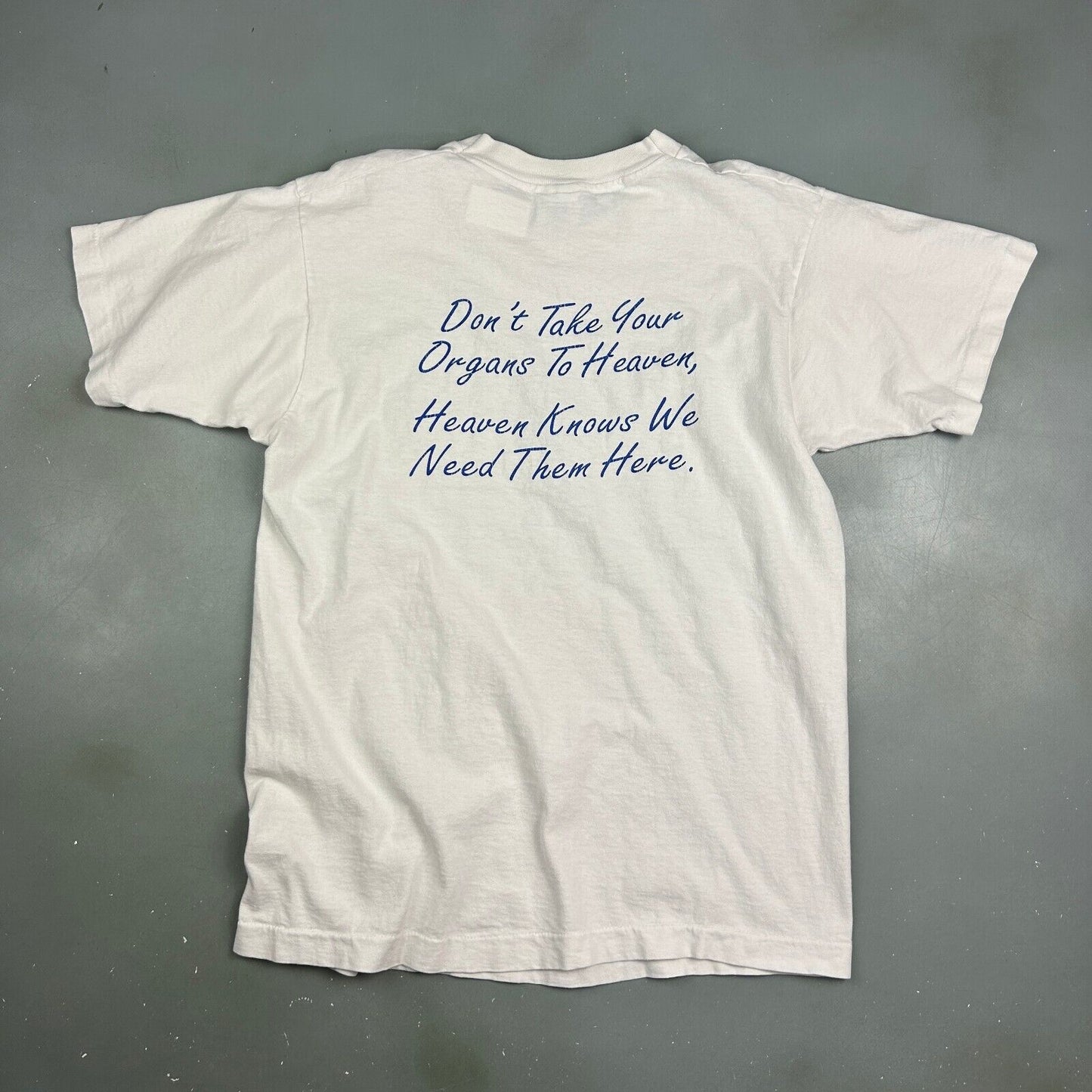 VINTAGE 90s | Recycle Yourself Kidney Foundation T-Shirt sz S-M Adult