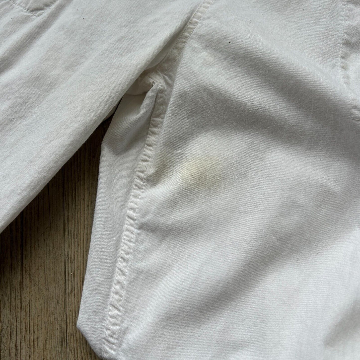 VINTAGE 90s | UFO White Cotton Parachute Baggy Pants sz OneSize