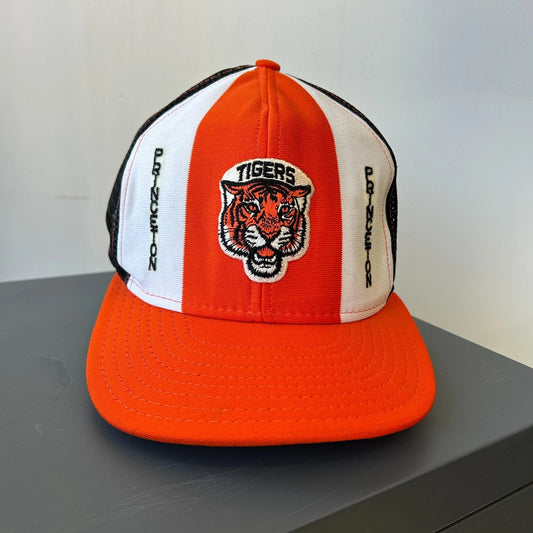 VINTAGE 80s 90s | Princeton Tigers Mesh Trucker Snapback Hat sz OS