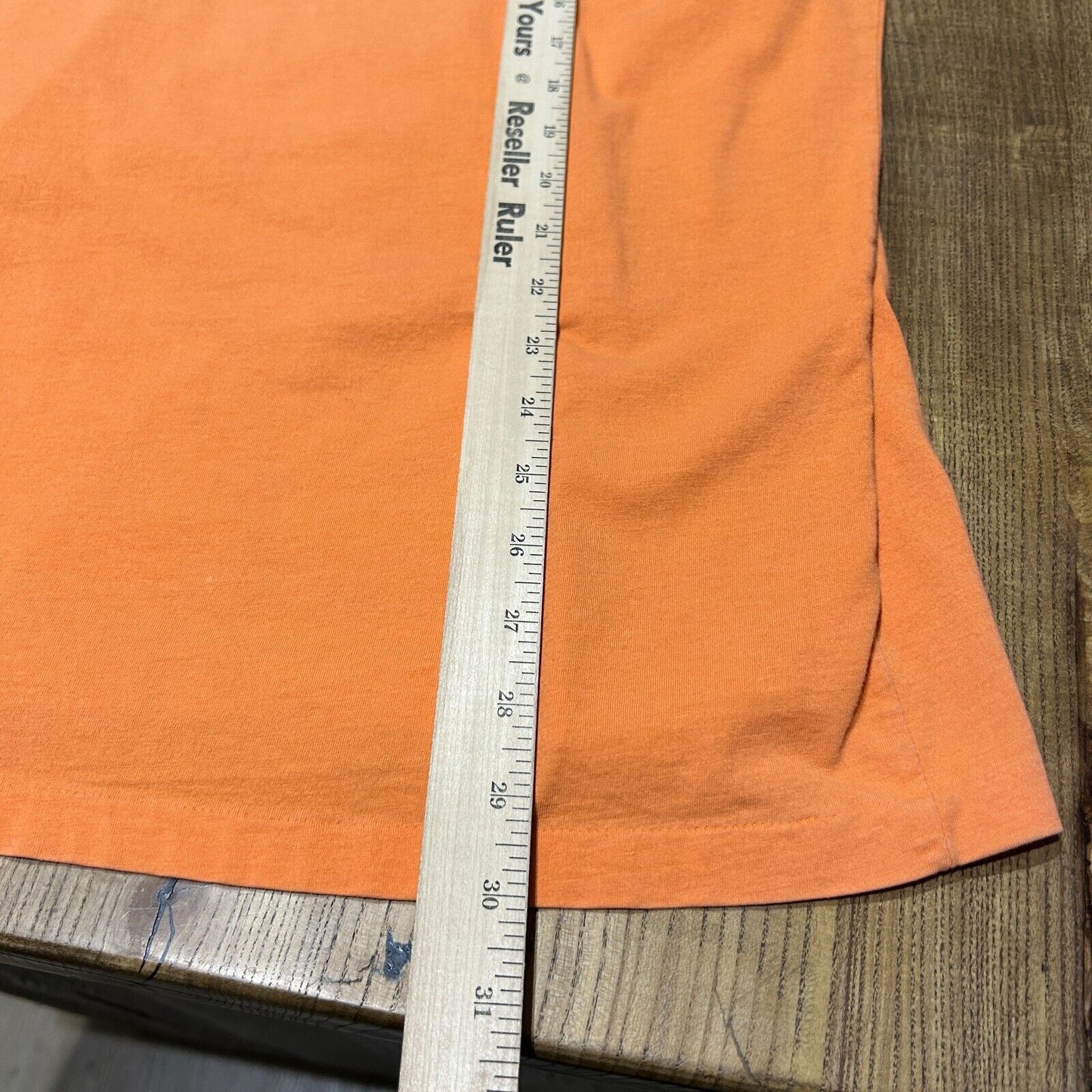 VINTAGE 90s | Ralph Lauren Faded Orange Pony Pocket T-Shirt sz L