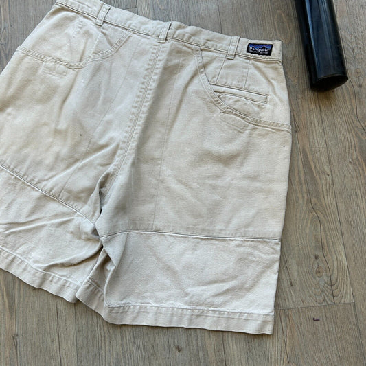 VINTAGE 90s | Patagonia Organic Cotton Canvas Hiking Shorts sz W34