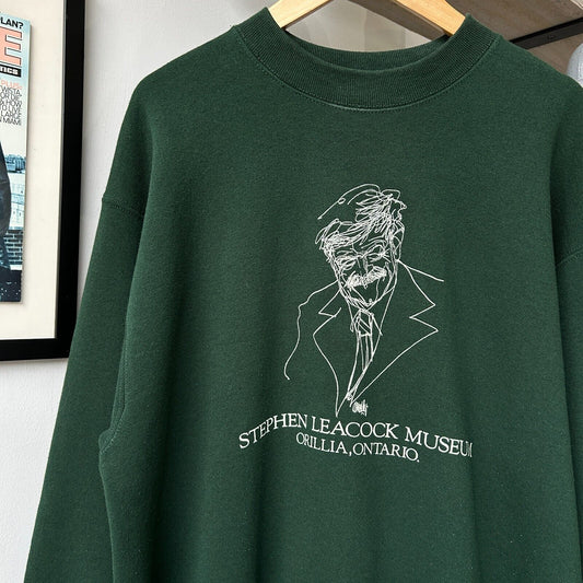 VINTAGE 90s | Orillia Museum Illustration Crew Sweater sz L